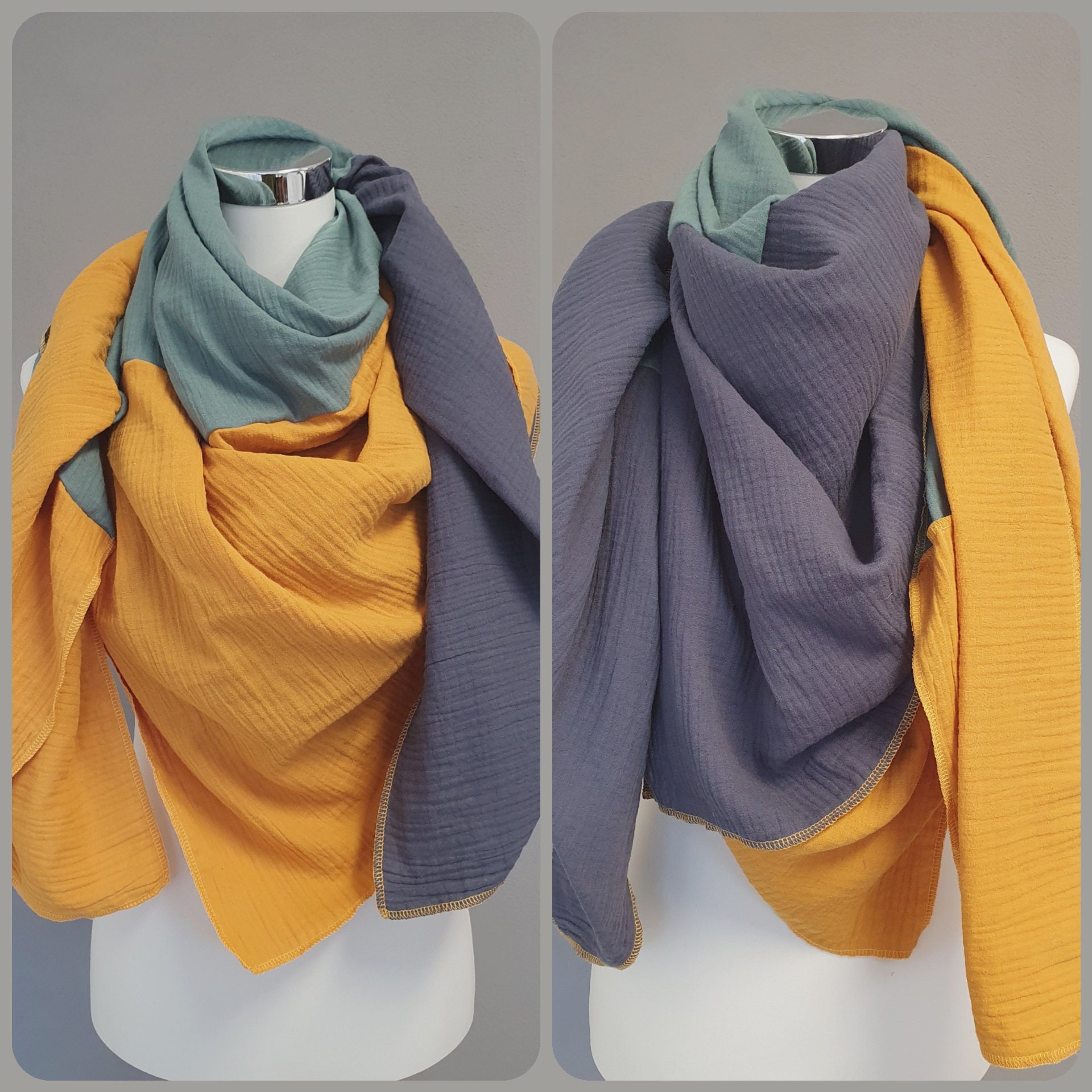 Stylx Superweicher Musselin Schal – 64 X 210 Cm – Atmungsaktiv & Vielseitig Als Stillschal, Wickeltuch Oder Modisches Halstuch