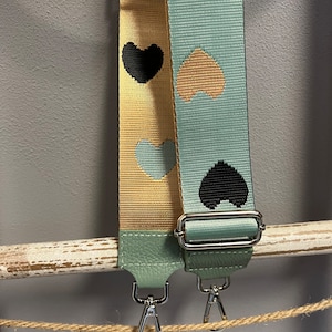 Bag strap carrying strap for sling bag hip bag belly bag cross bag mint heart dear love