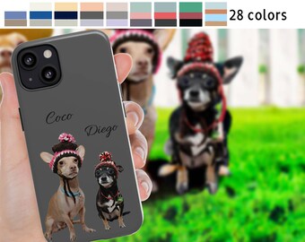 Custom Pet Phone Case with Photo and Name Personalized Phone Case Dog Phone Case iPhone and Samsung Custom Personalized Phone Cover