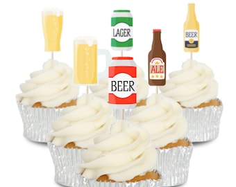 41st Birthday Beer Pint Glass Precut Edible Cupcake Toppers Cake Decorations 41st Birthday Beer Pint Glass Precut Edible Cupcake Toppers Cake Decorations