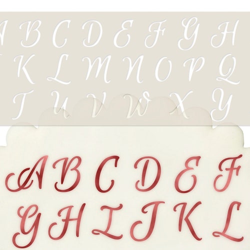 Lower Case Alphabet Cake Craft Stencil Etsy UK