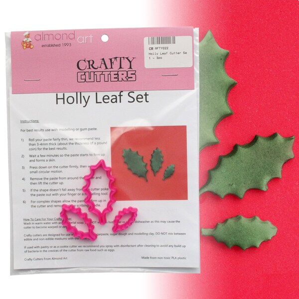 Holly Leaf Cake Decorations Etsy