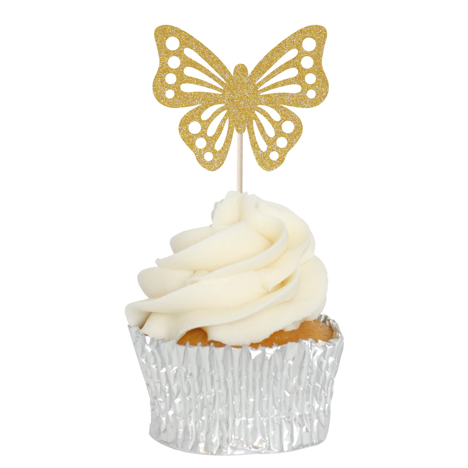 Glitter Butterfly Cupcake Toppers Tops Picks Pics 6/pk Etsy