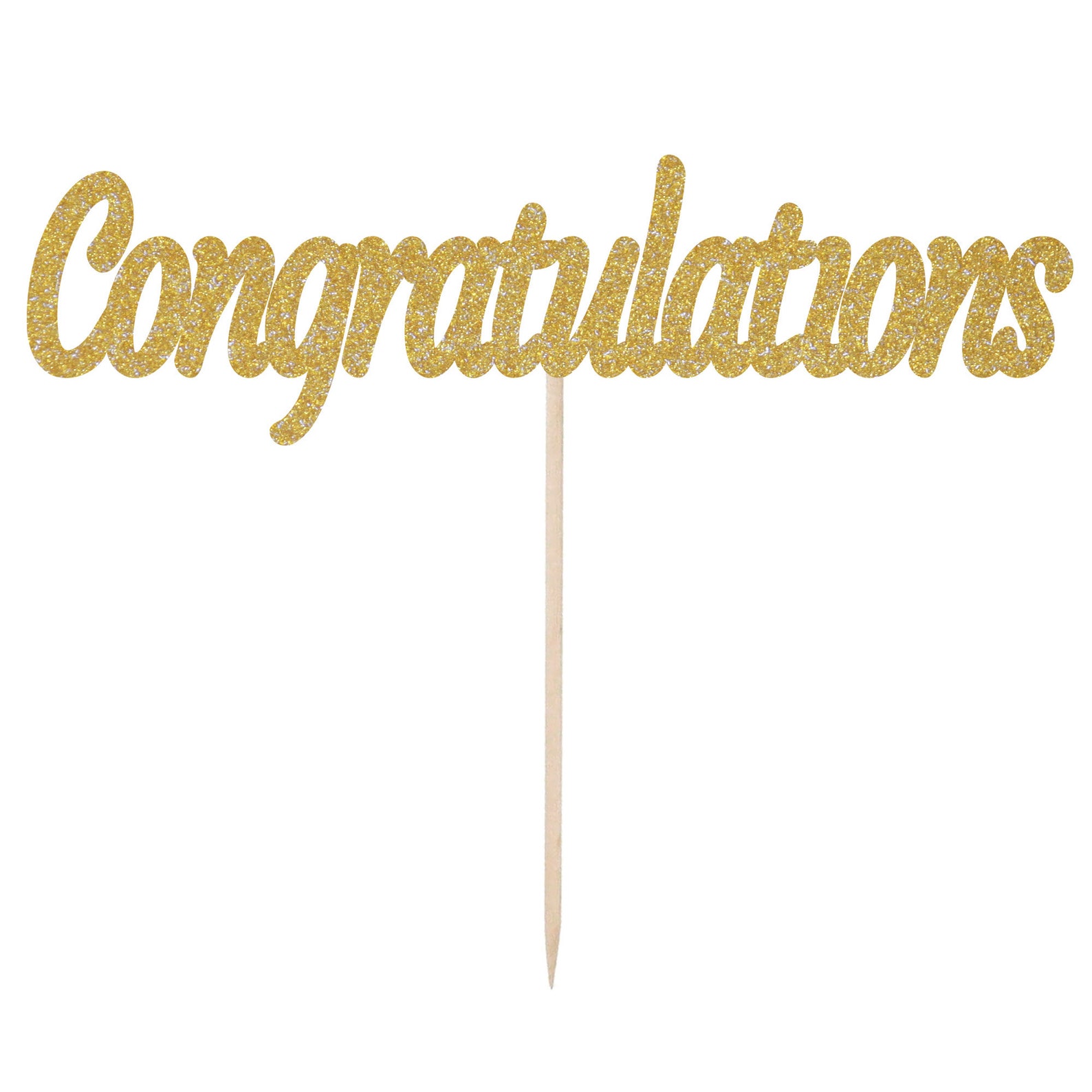 Large Congratulations Cake Topper Etsy