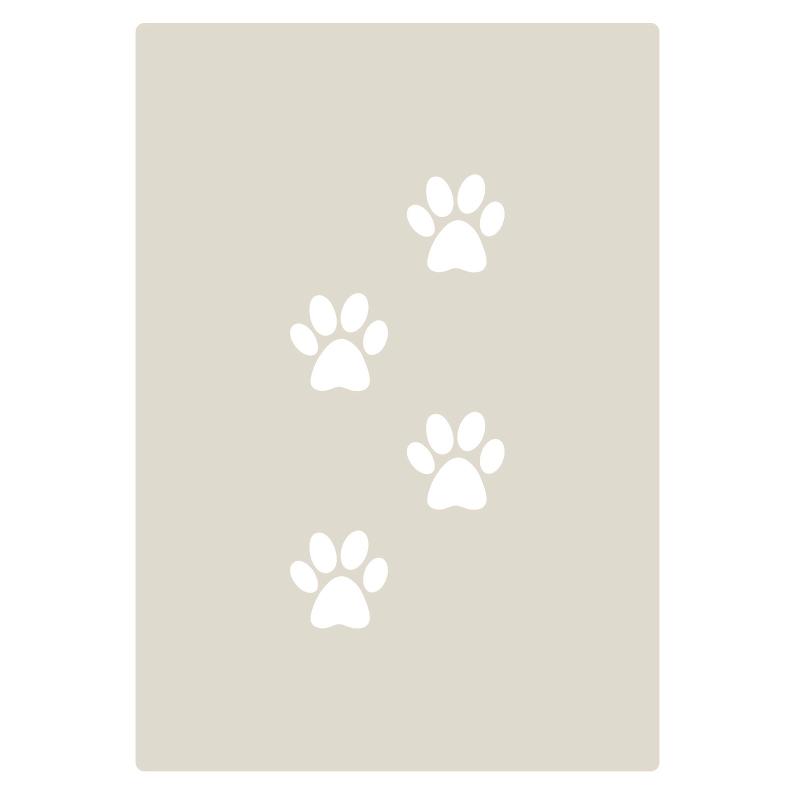 Small Paw Print Cake Craft Stencil Etsy