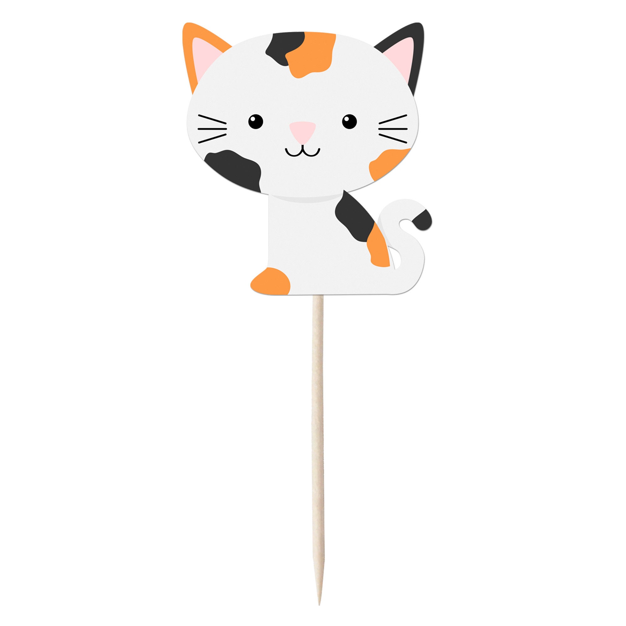 Cute Cats Cupcake Toppers Cupcake Picks Pics Etsy