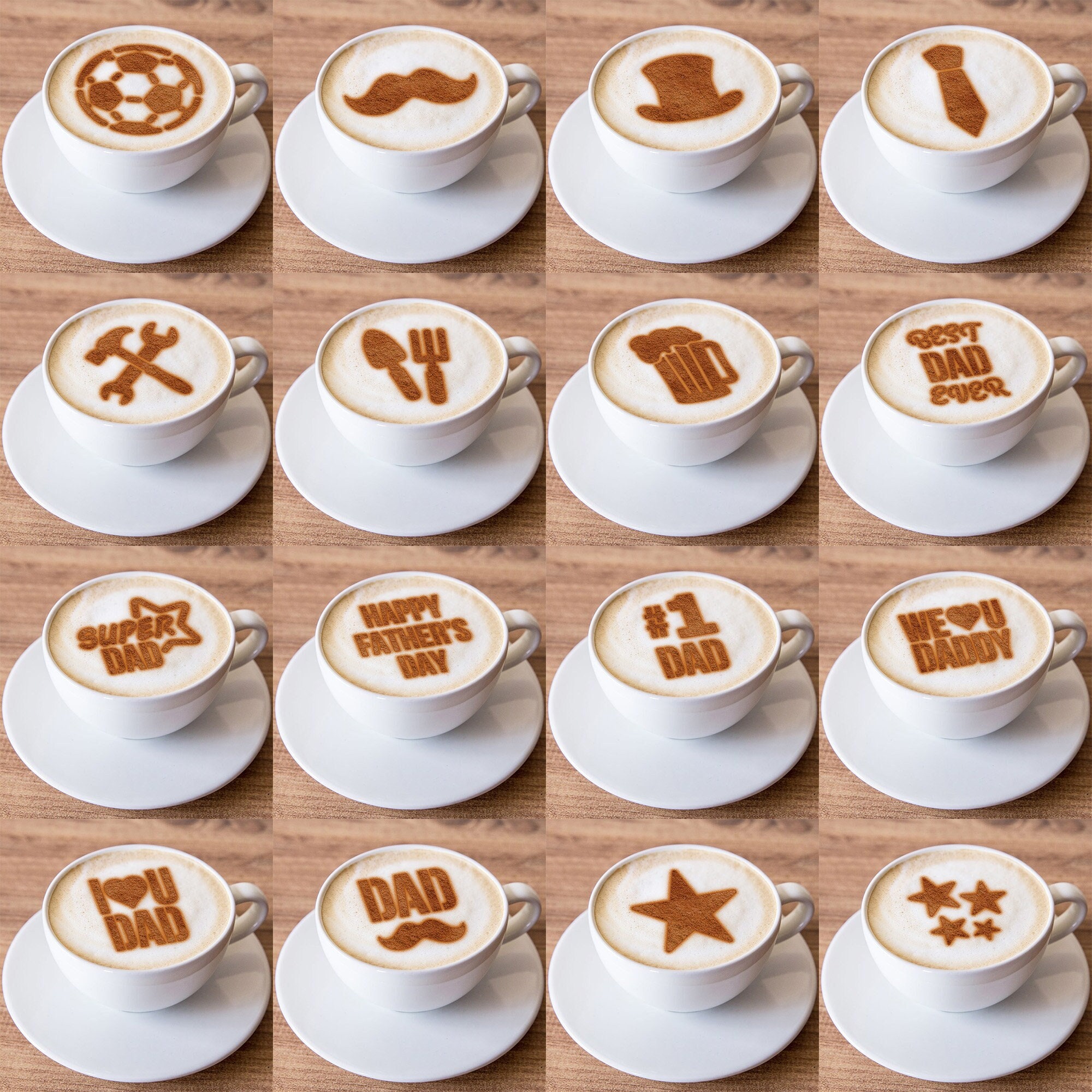 Keep Calm Coffee Stencil  Coffee stencils, Cappuccino coffee, Coffee art