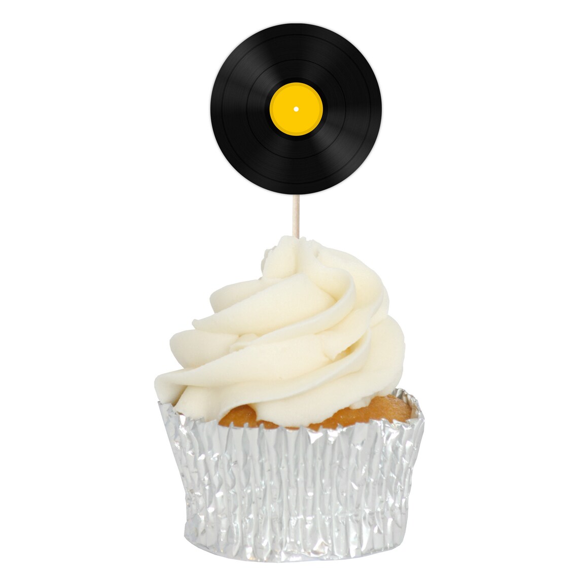 Vinyl Record Cupcake Toppers Tops 12/Pk Etsy