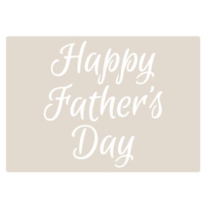 Happy Fathers Day Cake Stencil - Etsy