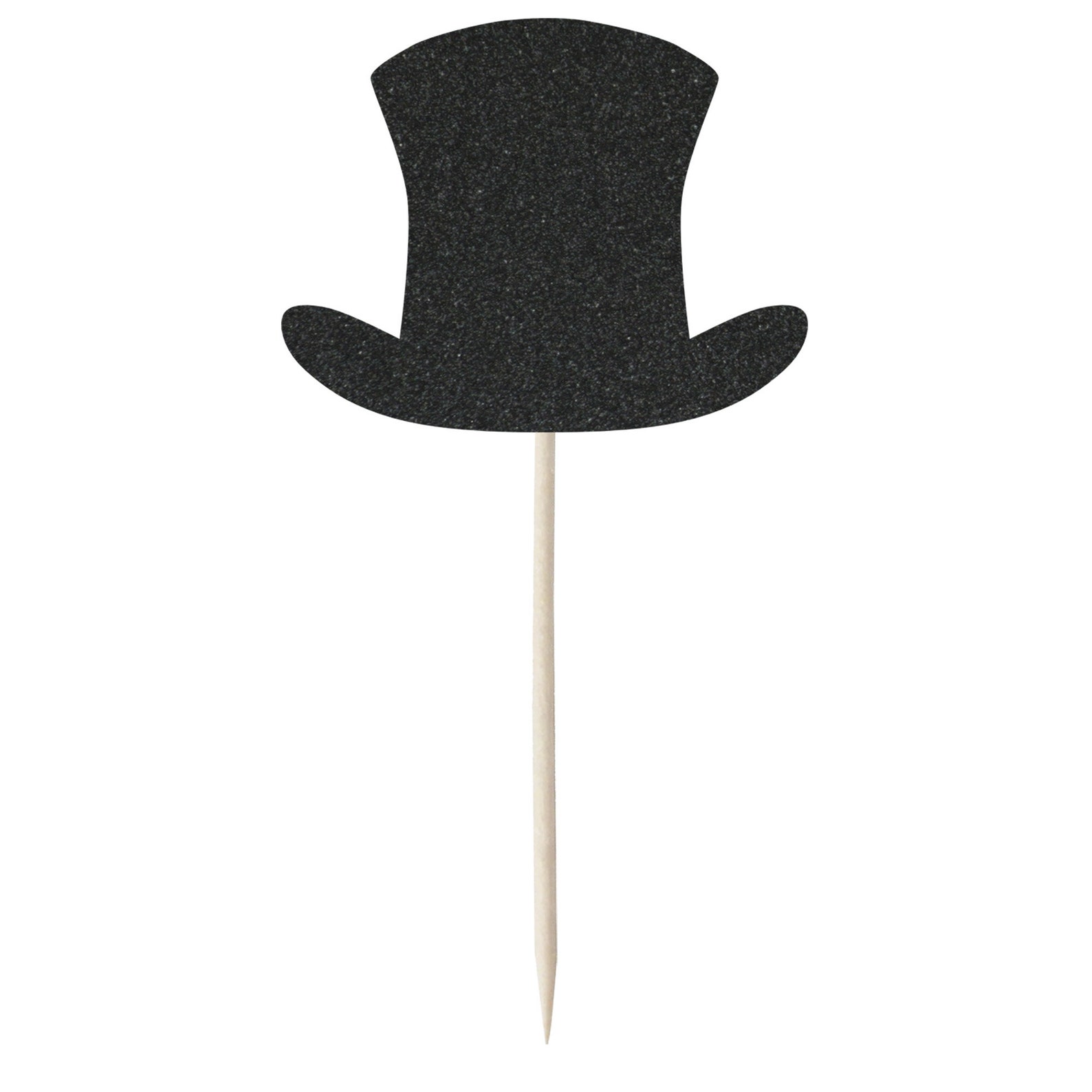 Glitter Top Hat Cupcake Toppers Tops Picks Pics 12/pk Etsy