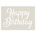 Happy Birthday Cake Craft Stencil - Etsy