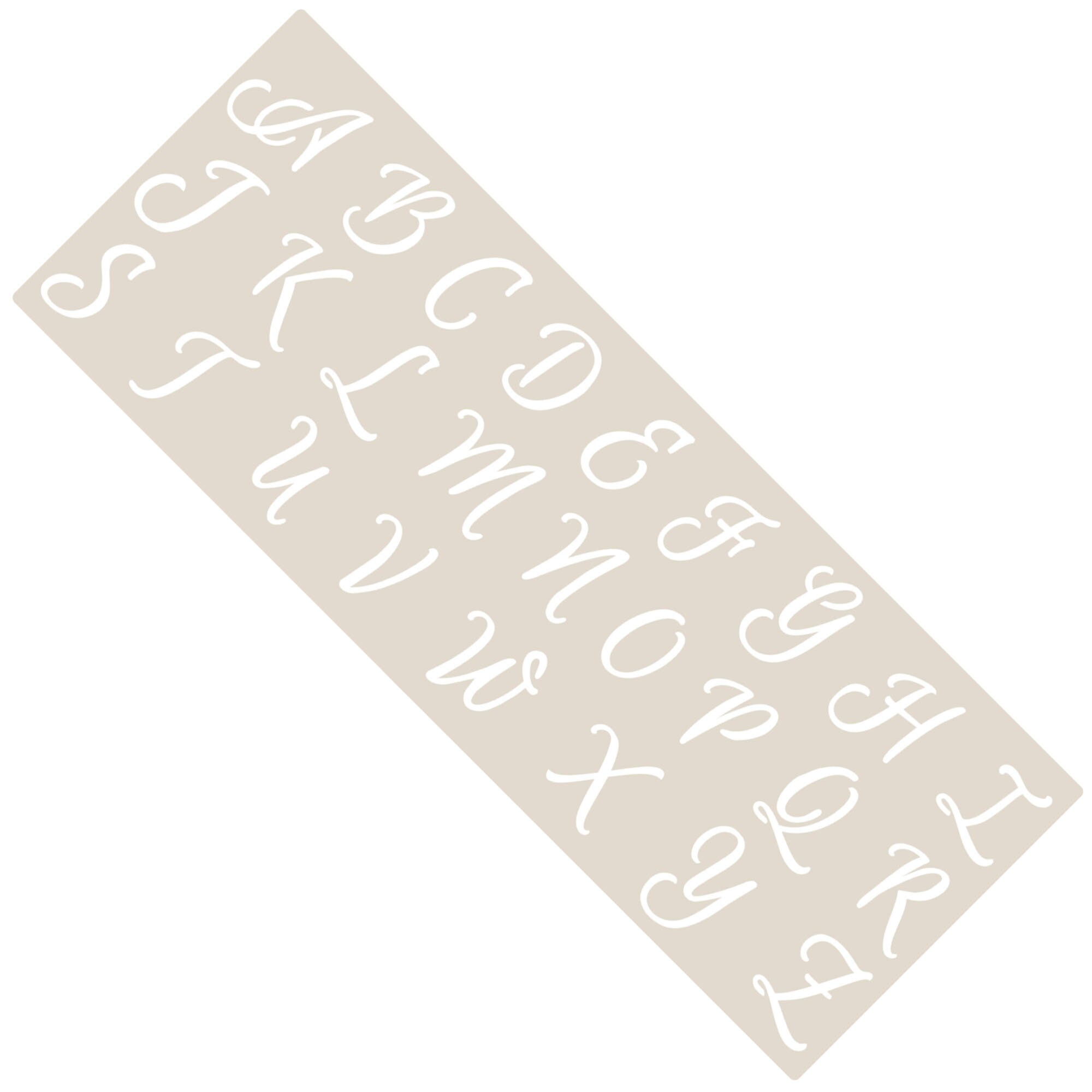 Upper Case Alphabet Cake Craft Stencil - Etsy