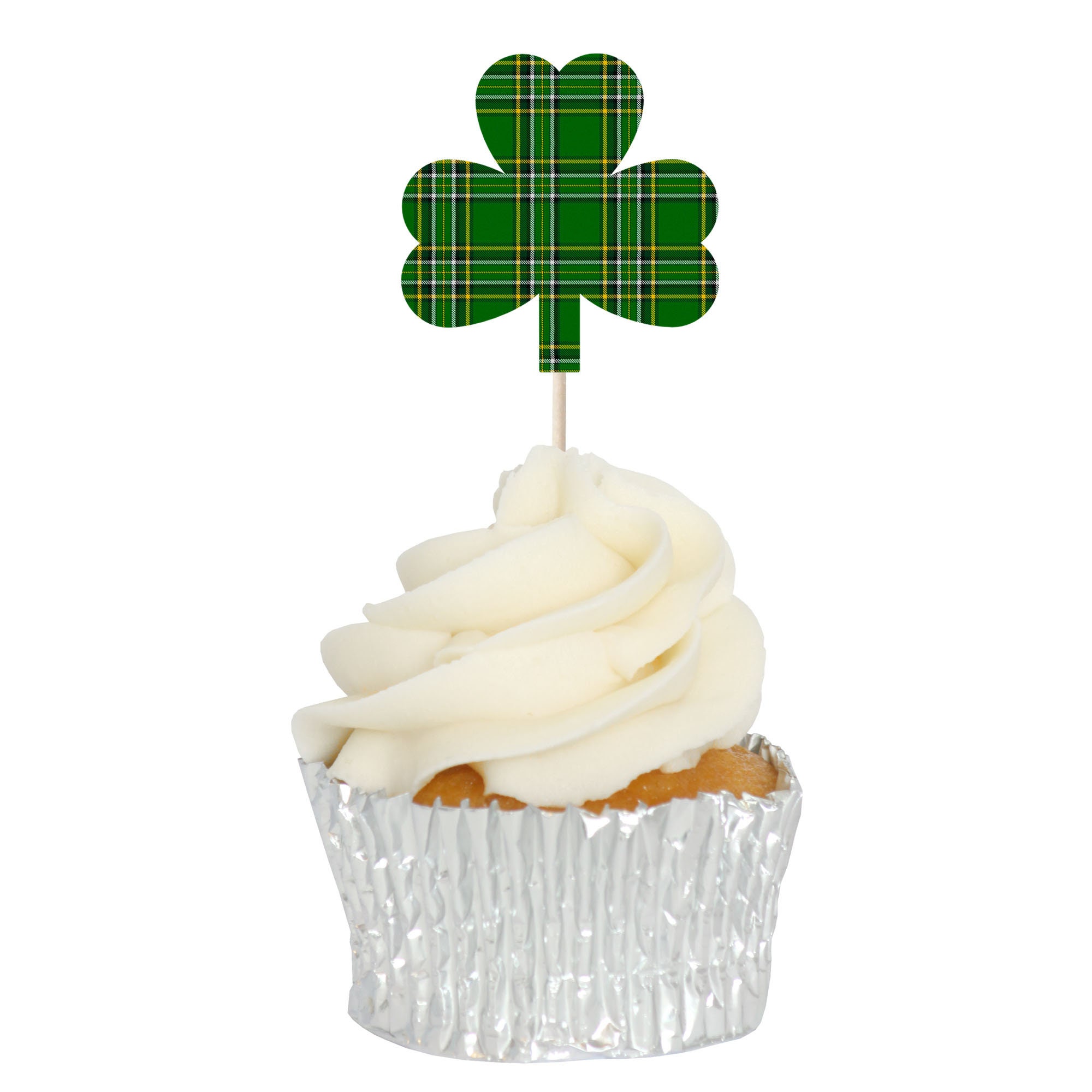 Shamrock Cupcake Toppers Tops Picks Pics Etsy