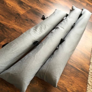 BESTSELLER: Save energy with style - Ecological draught excluder made of spelt husks for doors & windows - efficient wind protection!