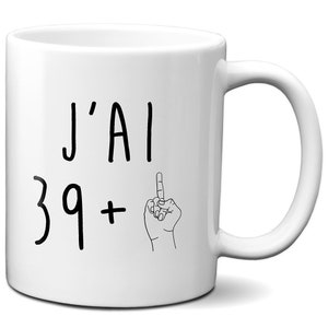 KUBEK Ceramiczny kubek do kawy - Made in France - Pomysł na prezent 20 30 40 50 60 70 lat - zabawny, humor, fajne kurwa