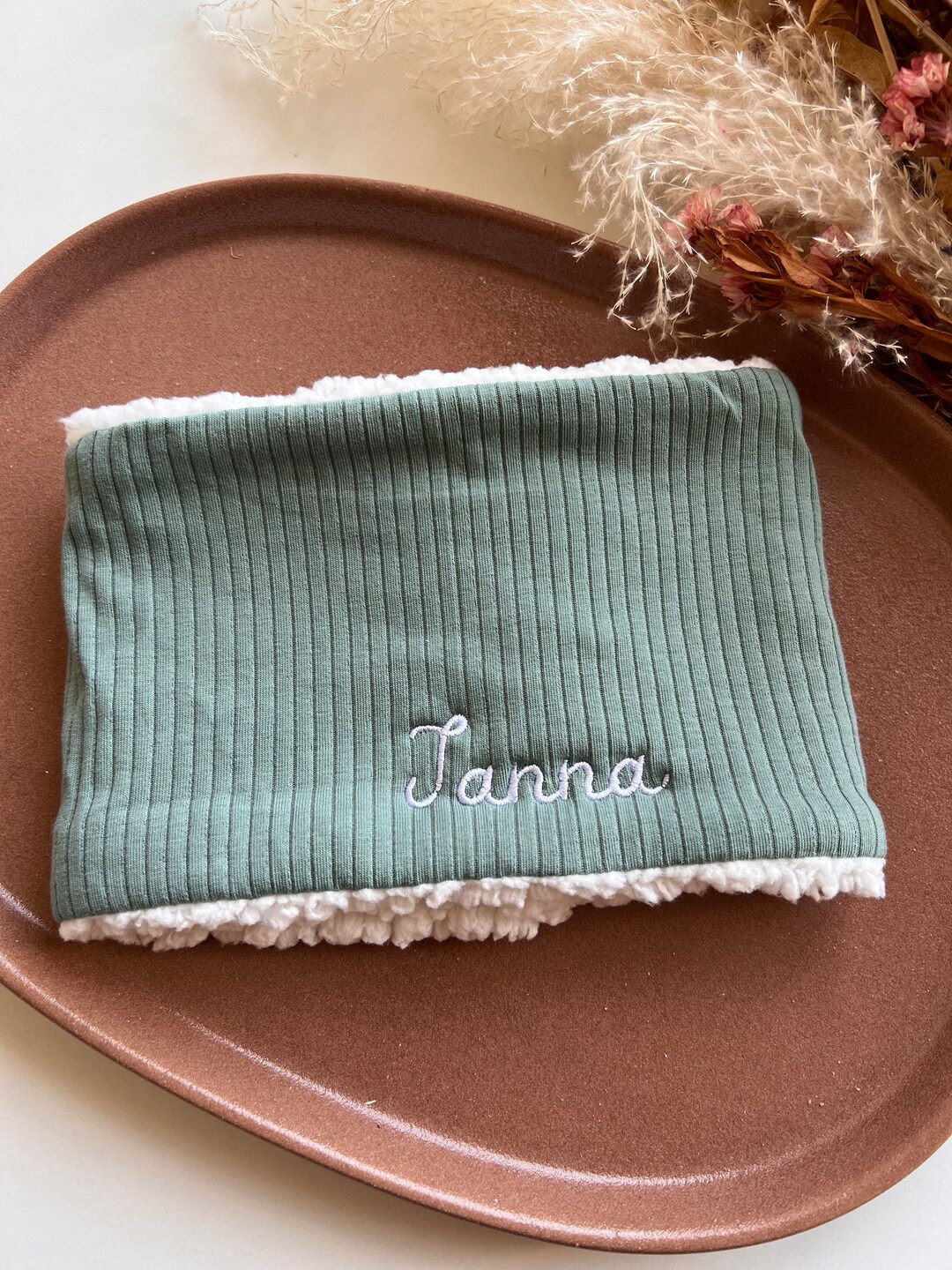 EMBROIDERED Neck Warmer / Snood to Personalize With the