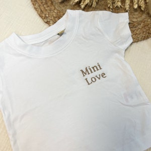 Tee shirt T-shirt enfant personnalisé, brodé avec Texte/prénom au choix 100% coton image 4