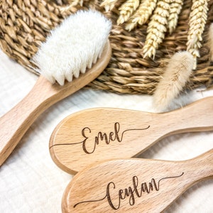 Hairbrush for baby and child personalized engraving first name of your choice birth gift image 3