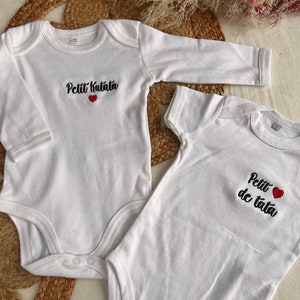 EMBROIDERED baby bodysuit to personalize with the first name of your choice