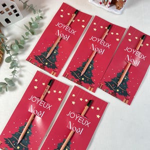 Crayon à planter à personnaliser avec le prénom de votre choix - Joyeux Noël Merci maîtresse maître nounou atsem Fleurs cadeaux