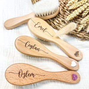 Hairbrush for baby and child personalized engraving first name of your choice birth gift image 5