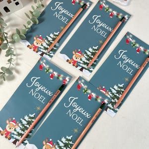 Crayon à planter à personnaliser avec le prénom de votre choix - Joyeux Noël Merci maîtresse maître nounou atsem Fleurs cadeaux