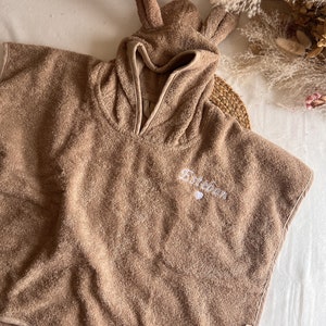 EMBROIDERED children's poncho to personalize with the first name of your choice