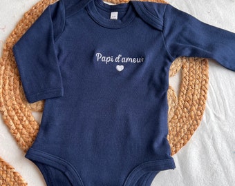 EMBROIDERED baby bodysuit to personalize with the first name of your choice