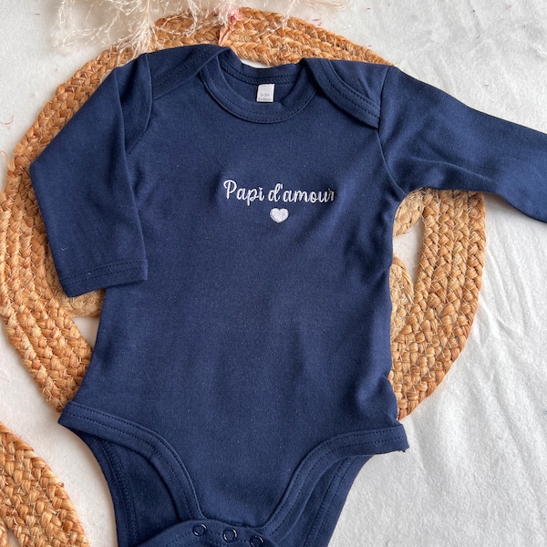 EMBROIDERED baby bodysuit to personalize with the first name of your choice