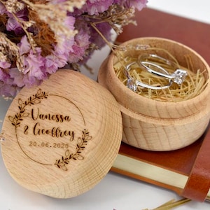Customizable ring wedding ring box, engagement wedding box 3