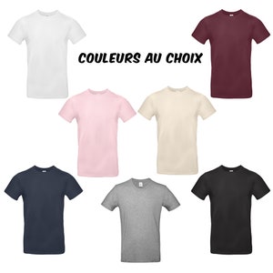 tee shirt personnalisé, tee shirt brodé avec initiale 100% coton image 2