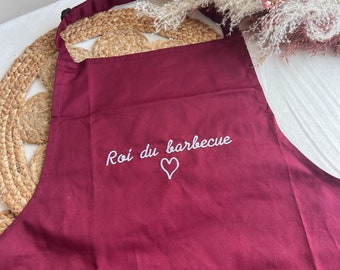EMBROIDERED adult apron to personalize with the first name/text of your choice