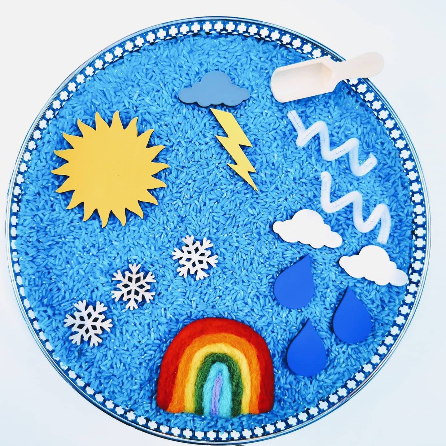 Weather sensory bin weather sensory play kit montessori toys Etsy