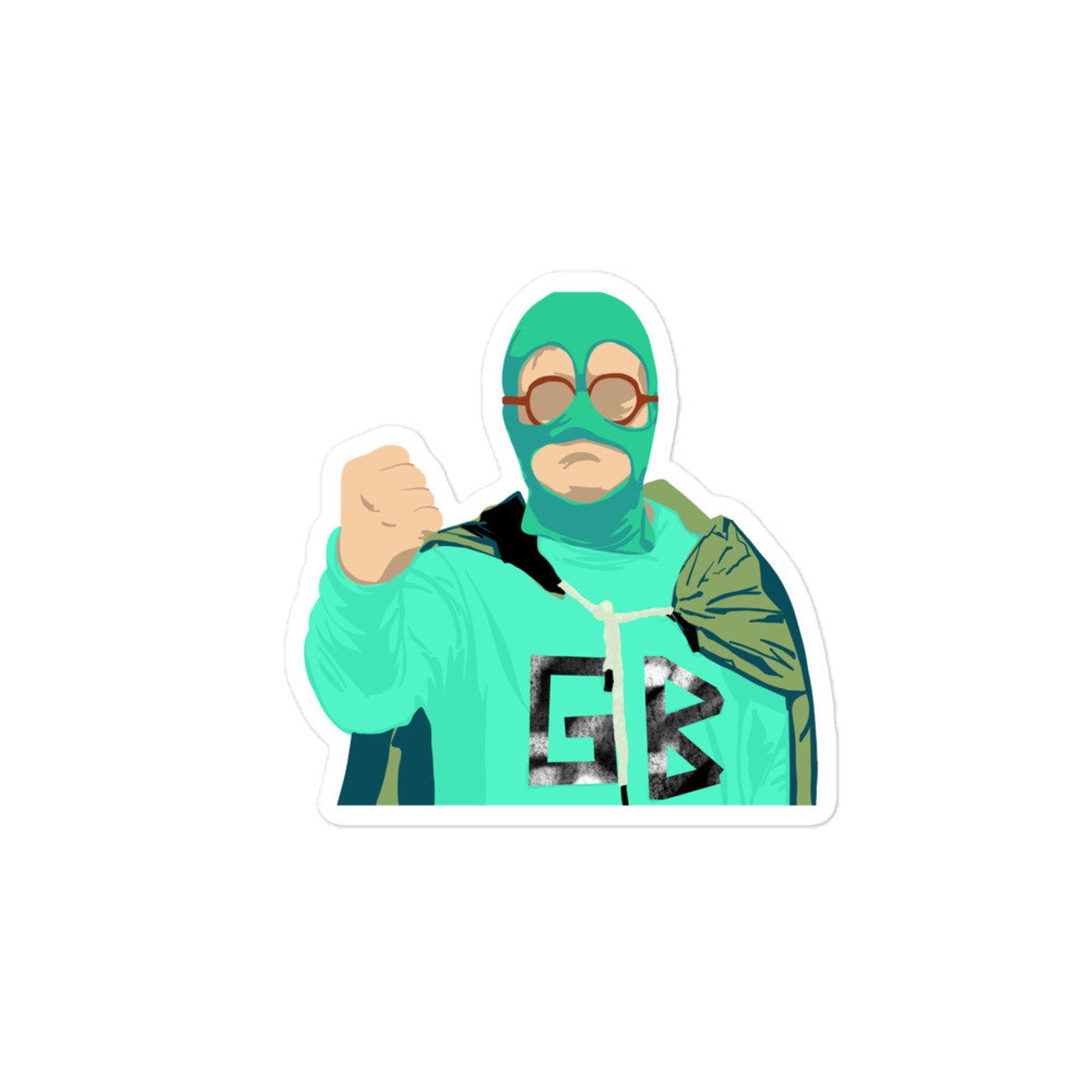 Green Bastard/Bubbles/wrestler/TPB/Sticker Etsy