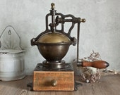 Amazing Huge Antique French PEUGEOT FRERES Bistrot Coffee Grinder