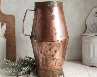 Großer Vintage Kupferkrug