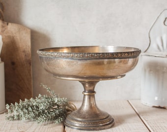 Gorgeous Antique French Silver Plated Compotier