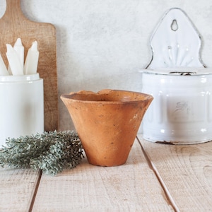 French Antique Terracotta Harvesting Resin Pot