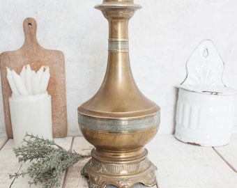 Antique French Brass Lamp Base