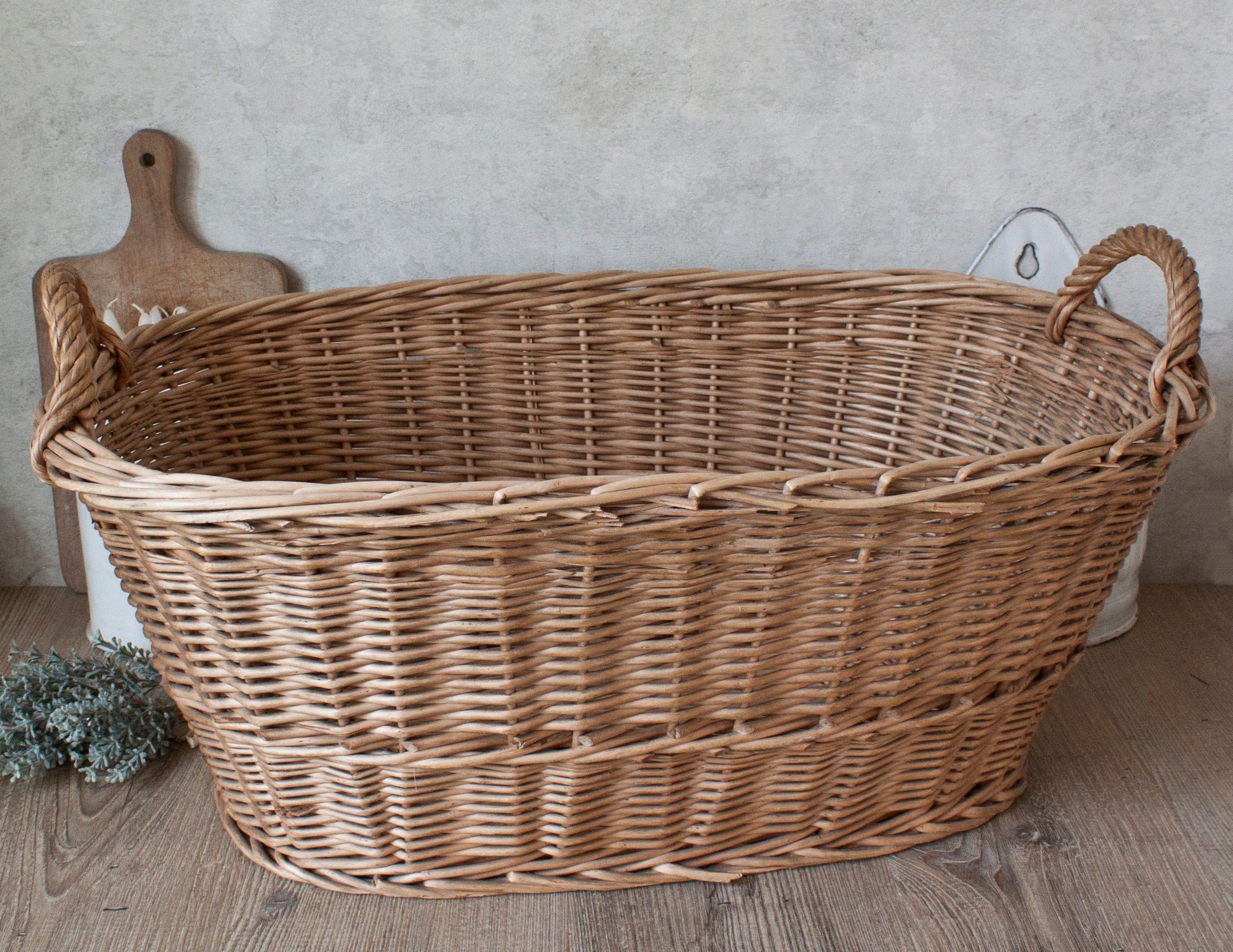 Vintage French Laundry Basket ubicaciondepersonas.cdmx.gob.mx