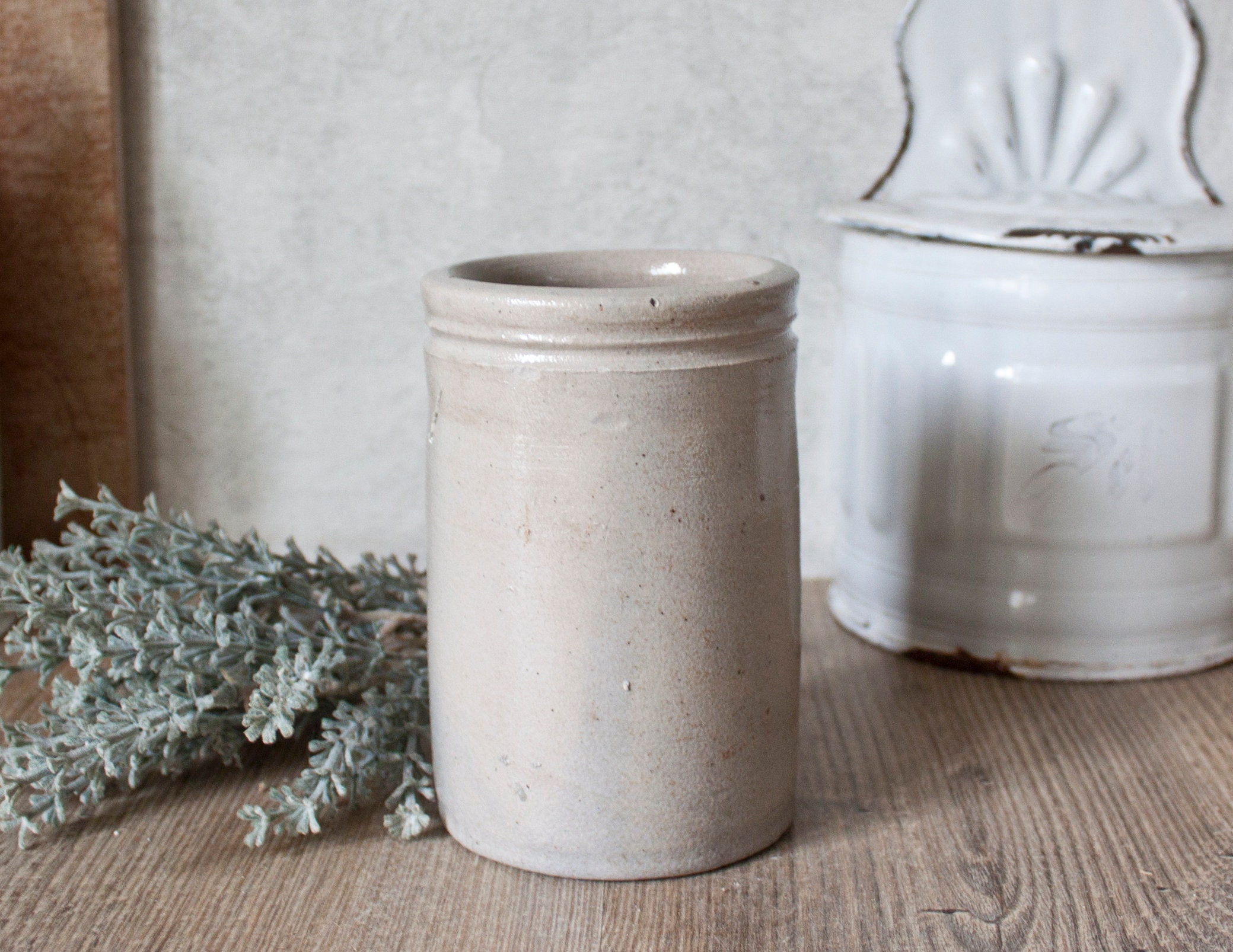 Pot en Grès Vernissé Gris