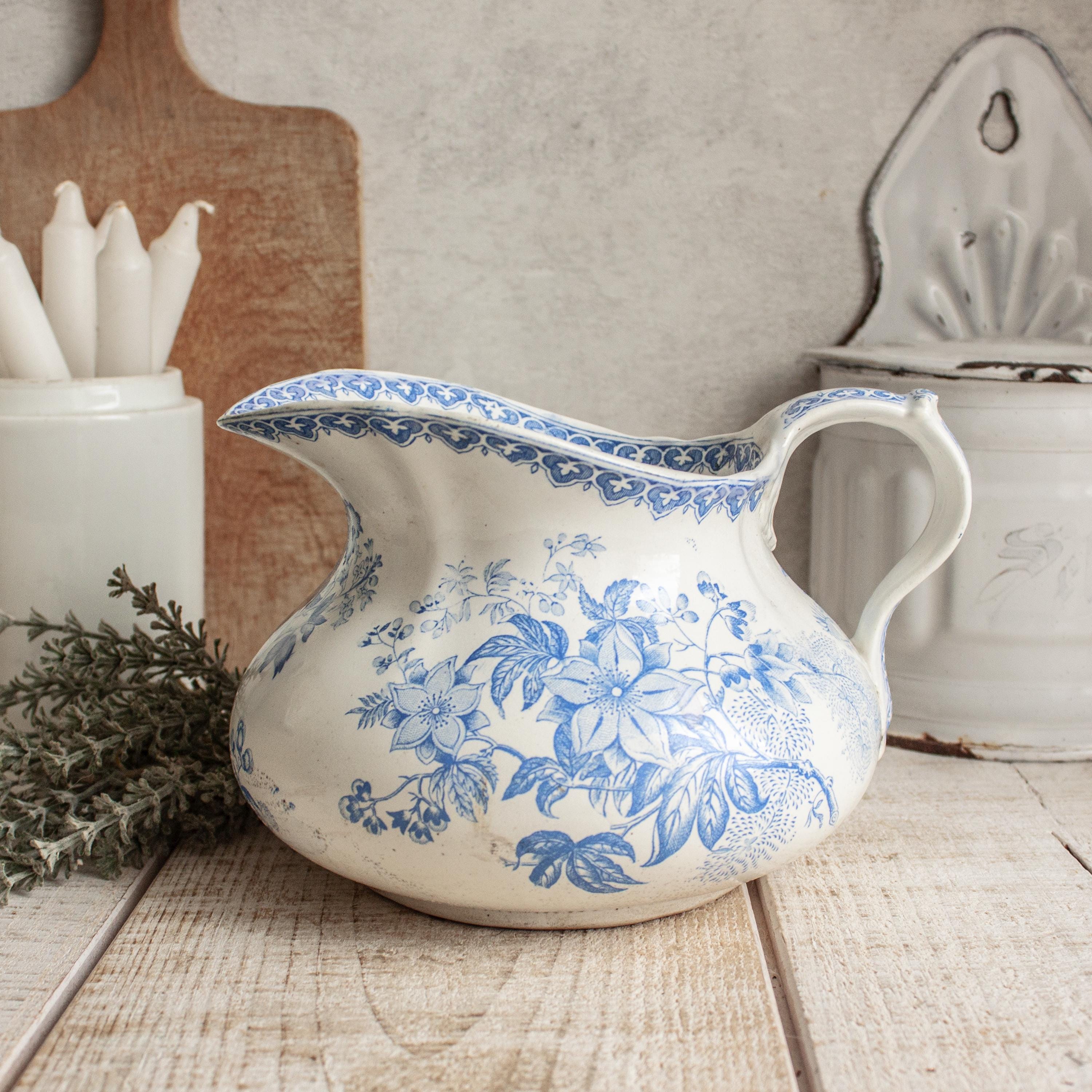 フランス　アンティーク　creil montereau ペールブルー　オランダ Creil Montereau - Etsy
