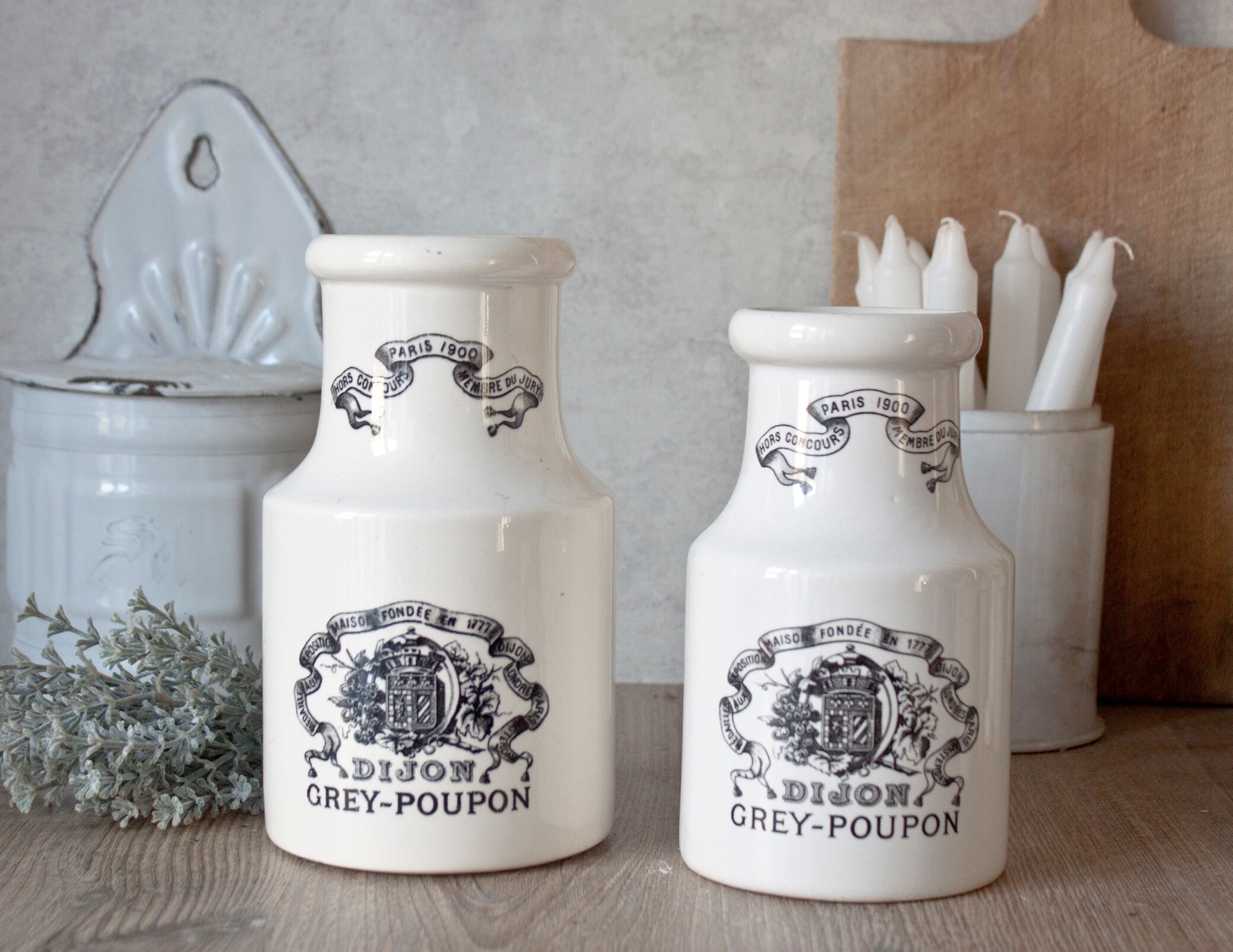 1 Grand Pot à Moutarde Grey Poupon