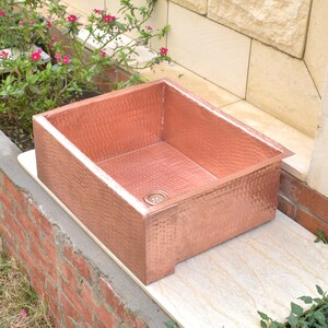Solid Pure Copper Bathroom Kitchen Sink Water Basin