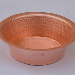 Polished Pedicure Bowl Copper Foot Soaking Therapy Spa Beauty Salon Bowl Massage Wash Spa Pedi Tub Basin Relaxation Shower Bath Pot