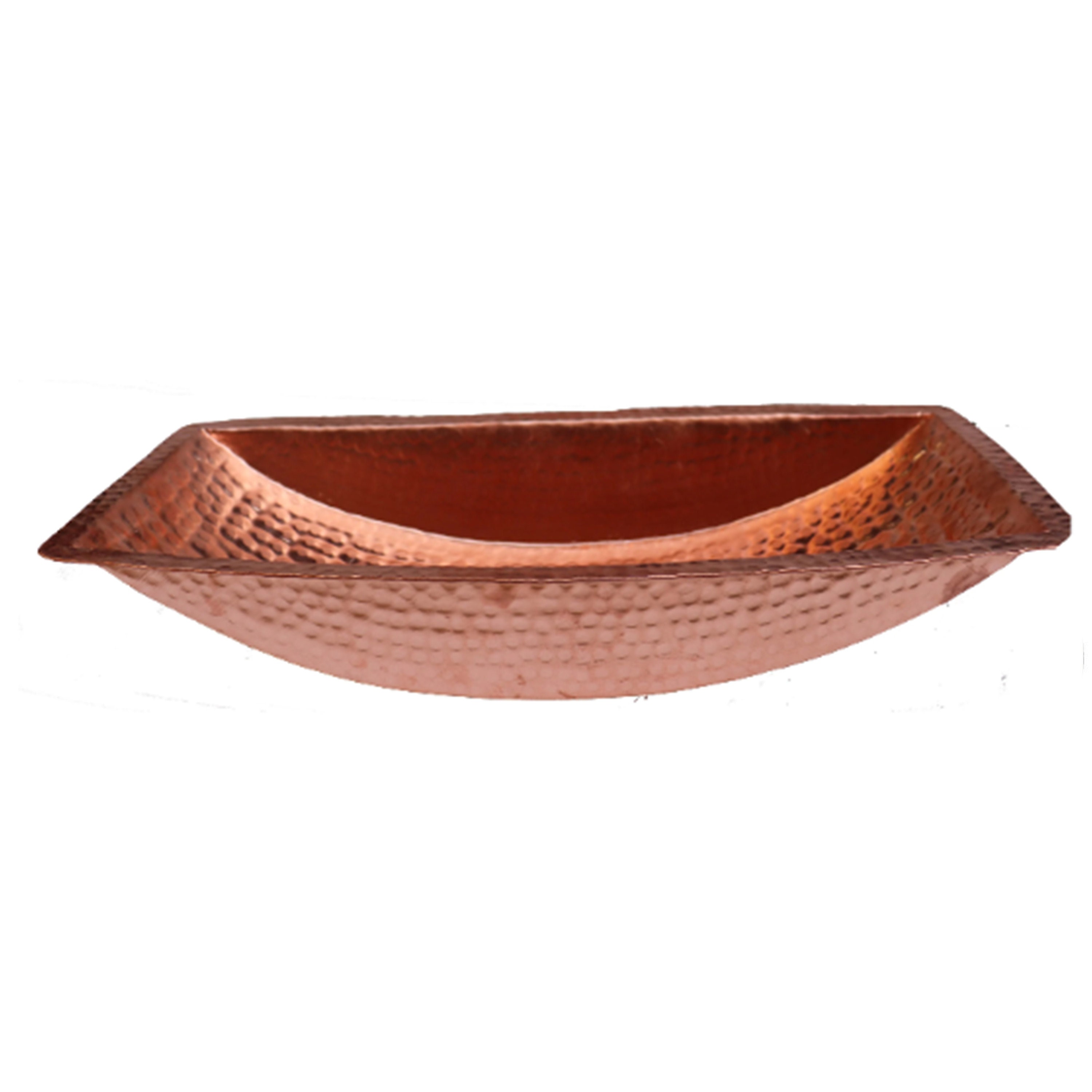 Trough Rustic Pure Copper Vessel Sink Bathroom Hand Natural Style