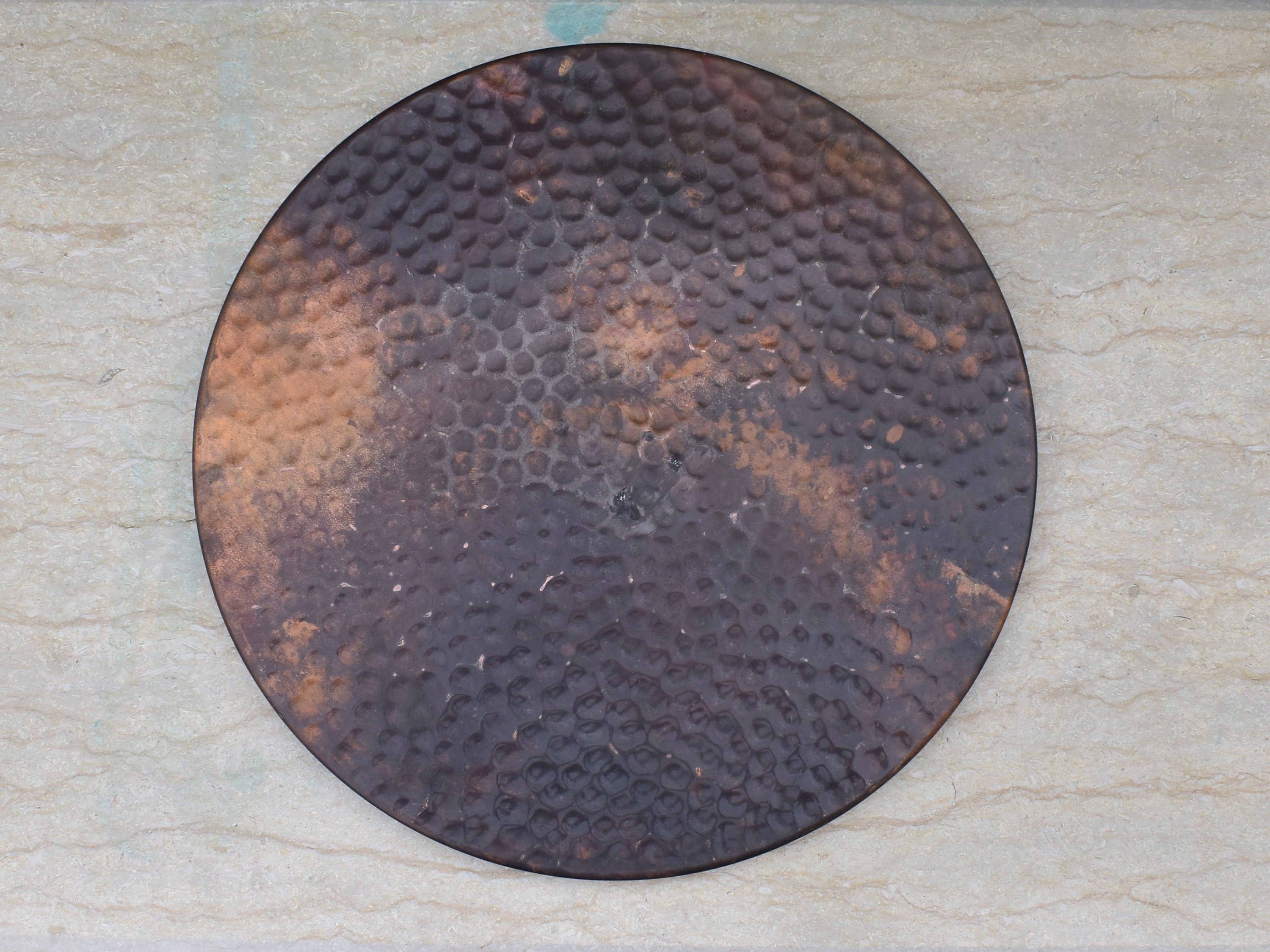 Rustic Copper Table Top Handcrafted Hammered Copper Table Top: Rustic Fire Art Furniture - Etsy