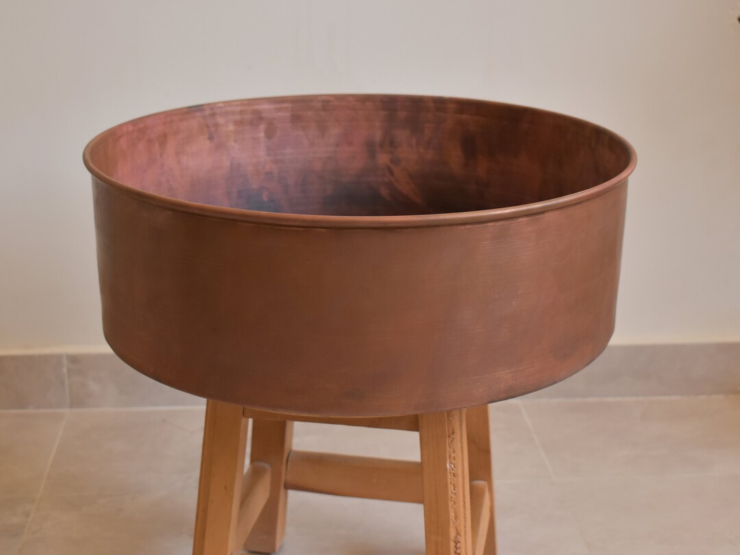 Copper Pedicure Bowl Foot Corns Calluses Remover Wash Enjoy Hot Water