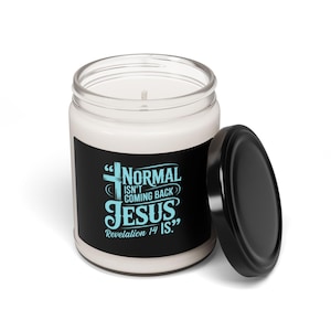 Inspirational Scented Soy Candle: Christian Gift, Revelation 14