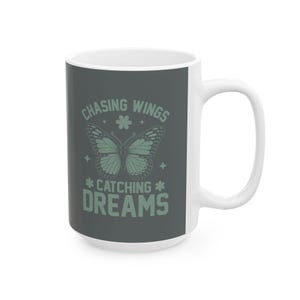 Inspirational Ceramic Coffee Mug: Motivational Gift for Dreamers